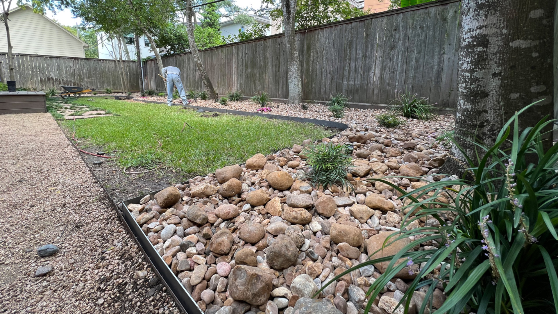 Houston Rice Rock Garden Landscape Design